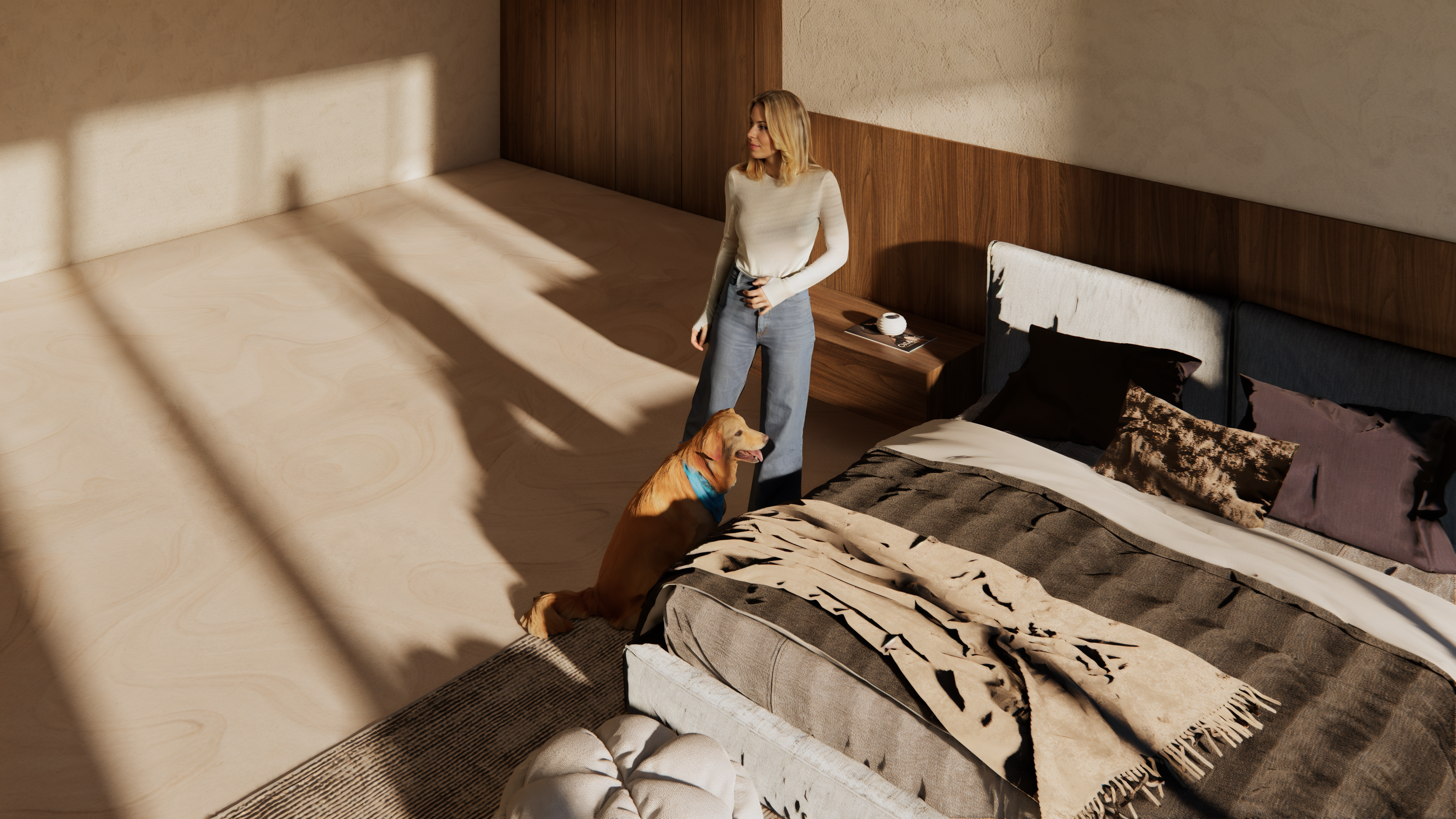 дівчина і собака